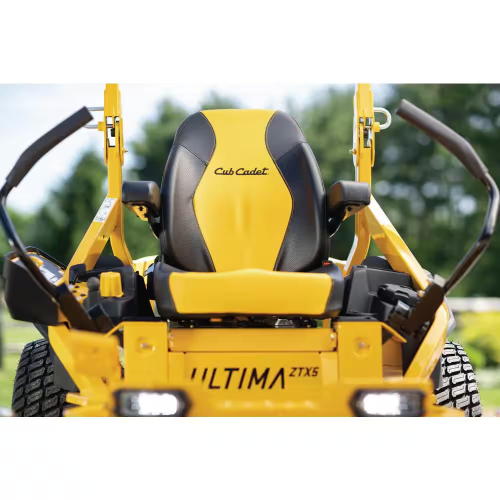 60-Inch Zero Turn Riding Lawn Mower with 24 HP V-Twin Engine, Fabricated Deck & Front Suspension