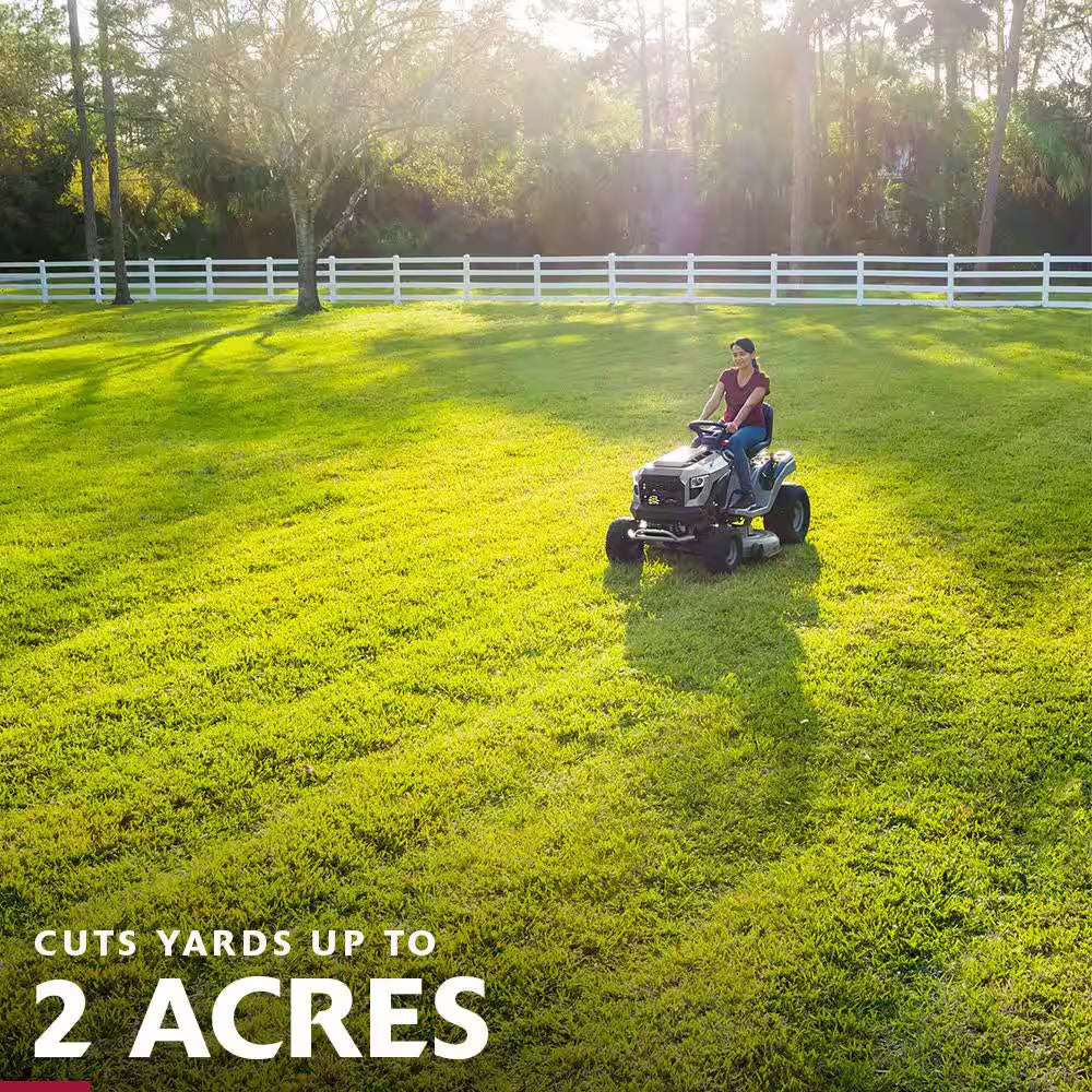 42-Inch Gas Riding Lawn Tractor with 19 HP Engine & Automatic Transmission