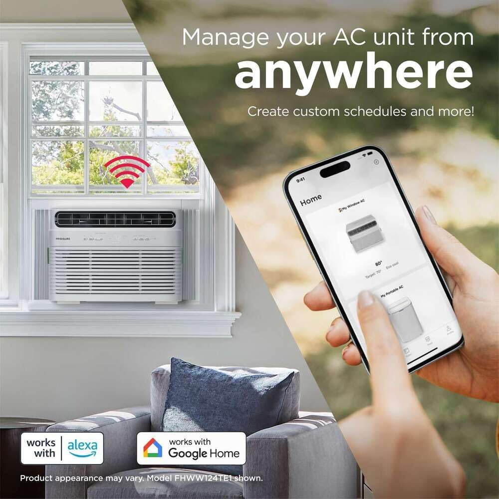 Frigidaire FHWW144TF1 Smart Window Air Conditioner, 14000 BTU
