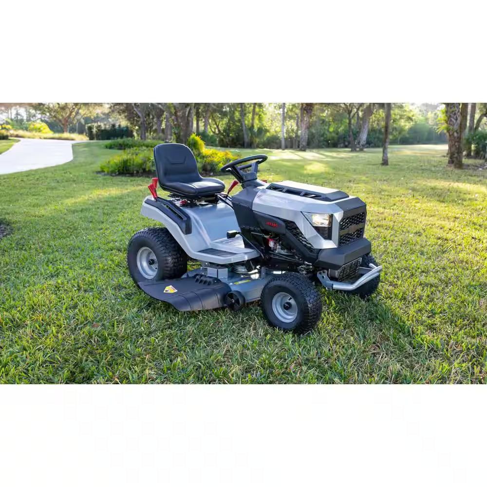 42-Inch Gas Riding Lawn Tractor with 19 HP Engine & Automatic Transmission
