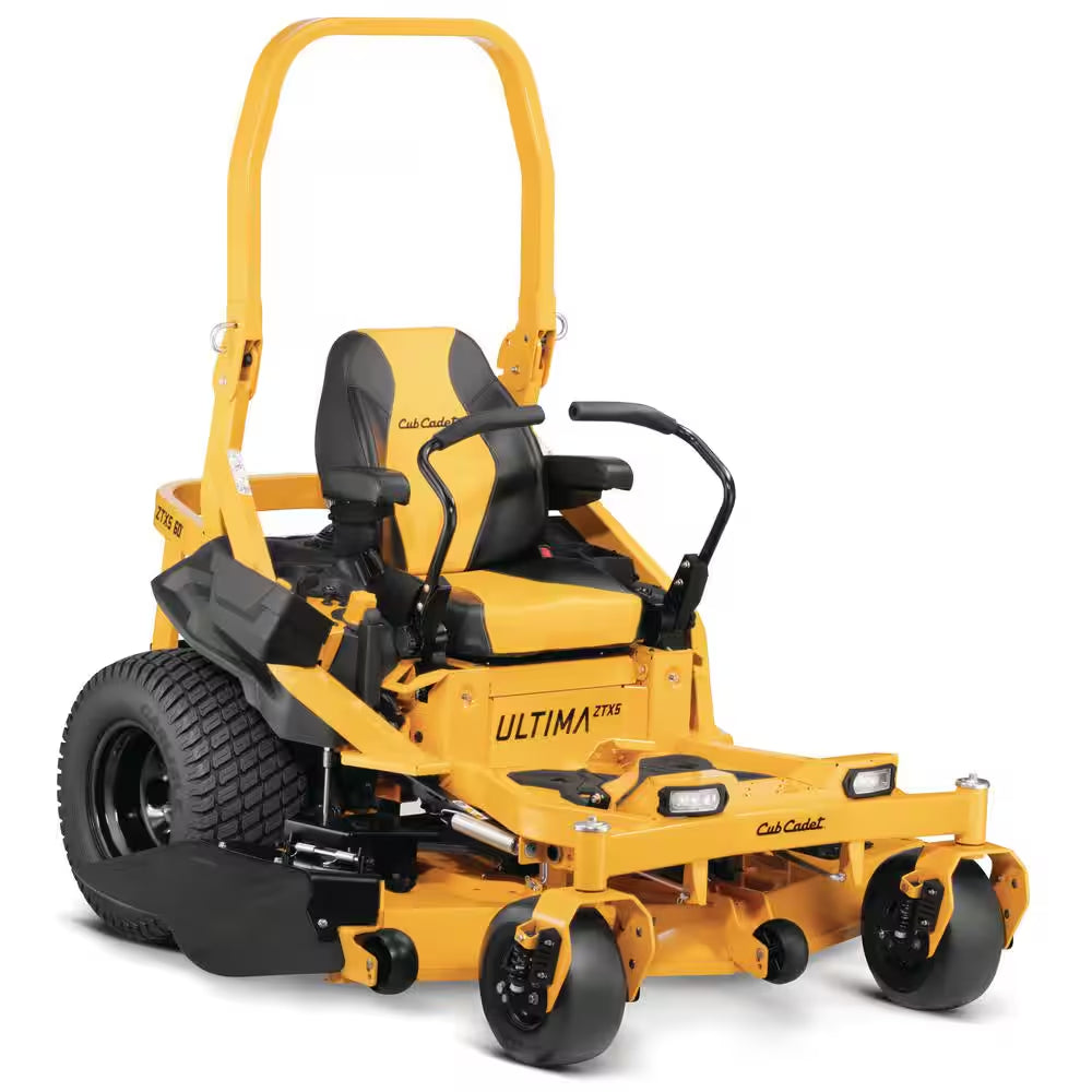 60-Inch Zero Turn Riding Lawn Mower with 24 HP V-Twin Engine, Fabricated Deck & Front Suspension