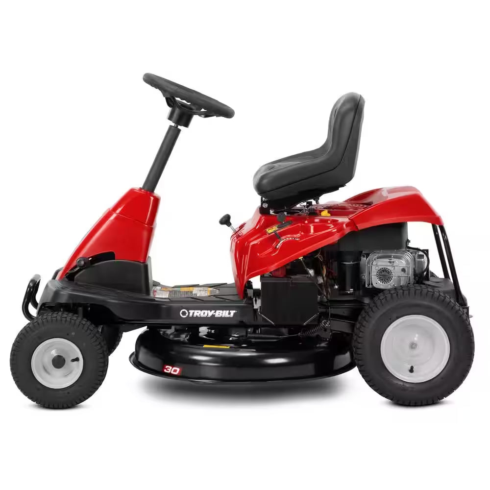 30-Inch Gas Rear Engine Riding Lawn Mower with 10.5 HP Engine, 6-Speed Manual Drive & Mulch Kit