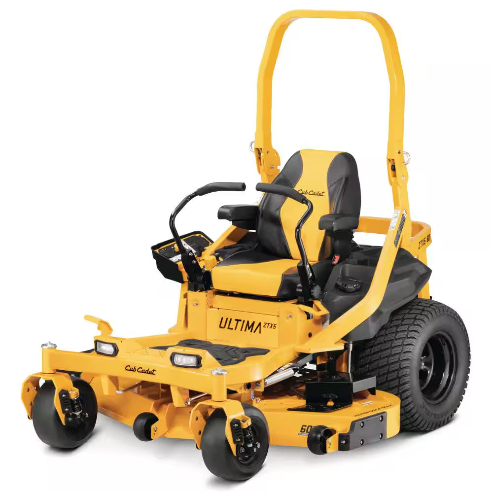 60-Inch Zero Turn Riding Lawn Mower with 24 HP V-Twin Engine, Fabricated Deck & Front Suspension