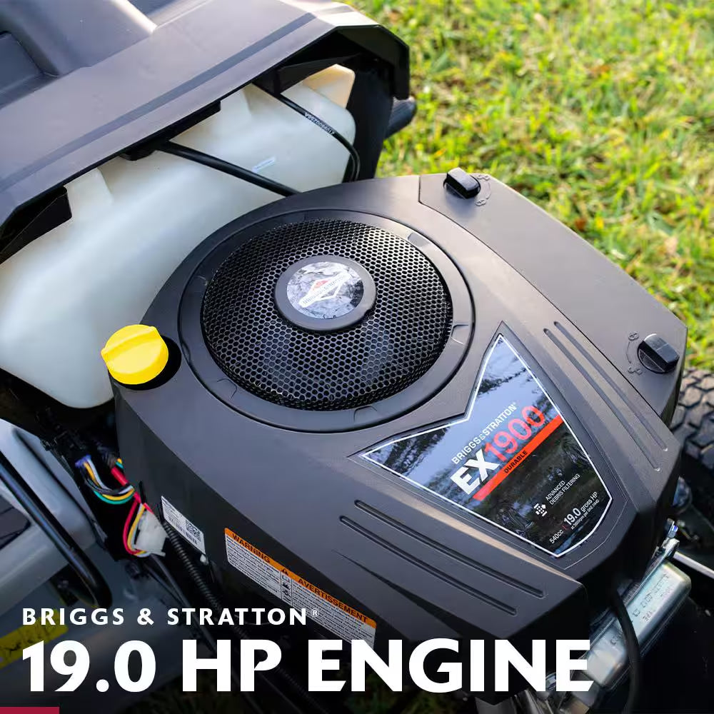 42-Inch Gas Riding Lawn Tractor with 19 HP Engine & Automatic Transmission