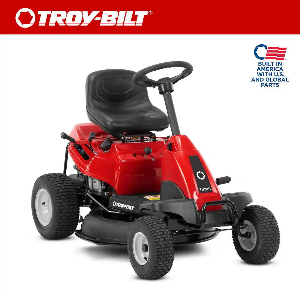 30-Inch Gas Rear Engine Riding Lawn Mower with 10.5 HP Engine, 6-Speed Manual Drive & Mulch Kit