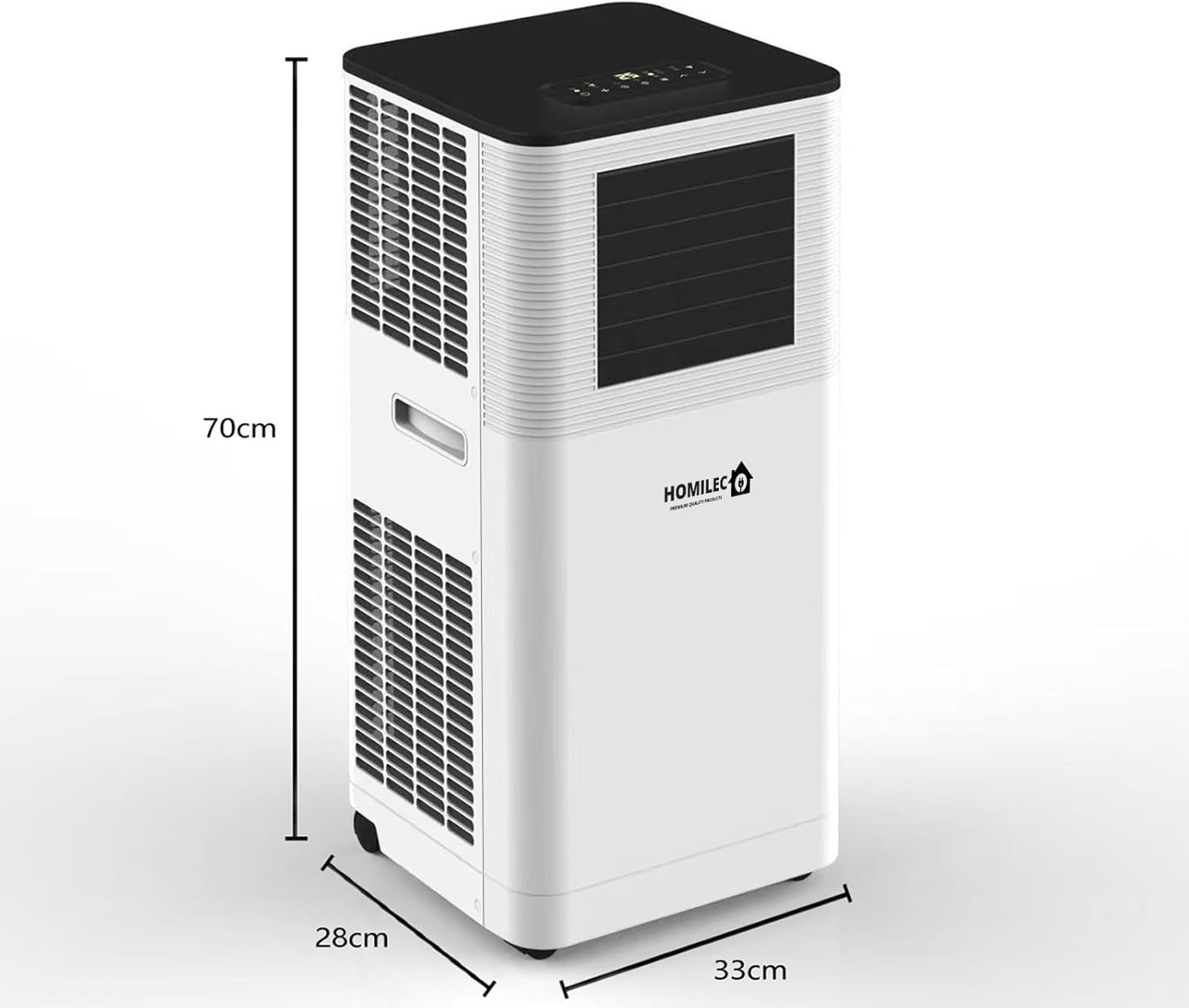 Portable Air Conditioner - 9000 BTUs, 4-in-1 Cooling, Dehumidifying, Fan and Sleep modes, 24 hr Timer, Window Kit, Class A Energy Effcient AC Unit for Office & Home