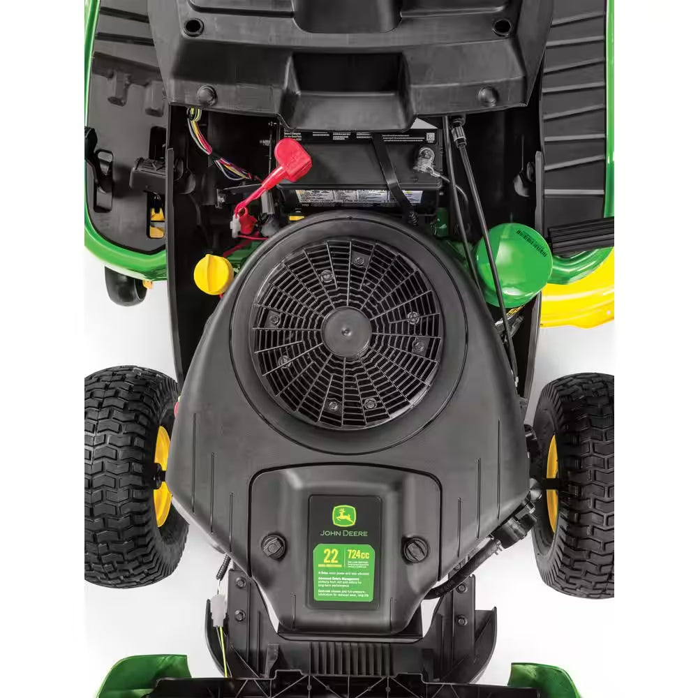 42-Inch Gas Riding Lawn Mower with 22 HP V-Twin Engine & Hydrostatic Transmission