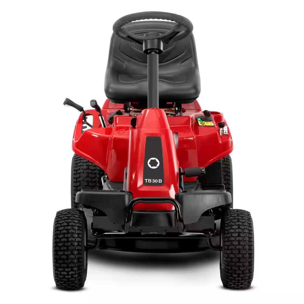 30-Inch Gas Rear Engine Riding Lawn Mower with 10.5 HP Engine, 6-Speed Manual Drive & Mulch Kit